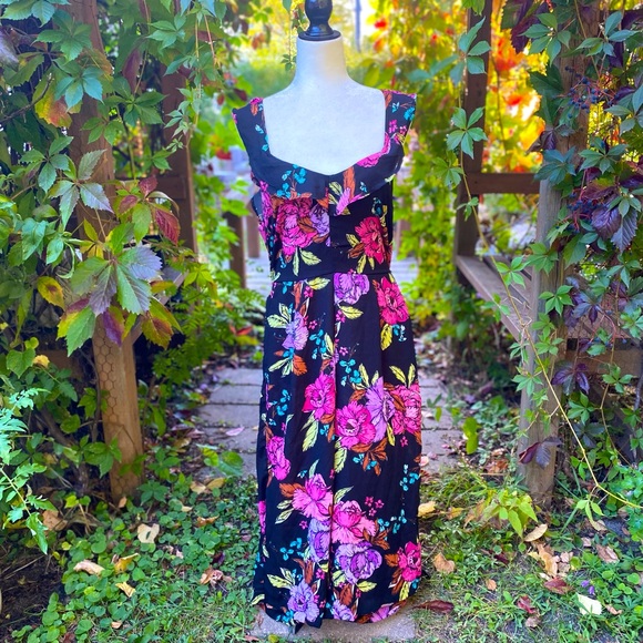 Japna Floral Print Ruffle Romper Size L - Picture 1 of 5